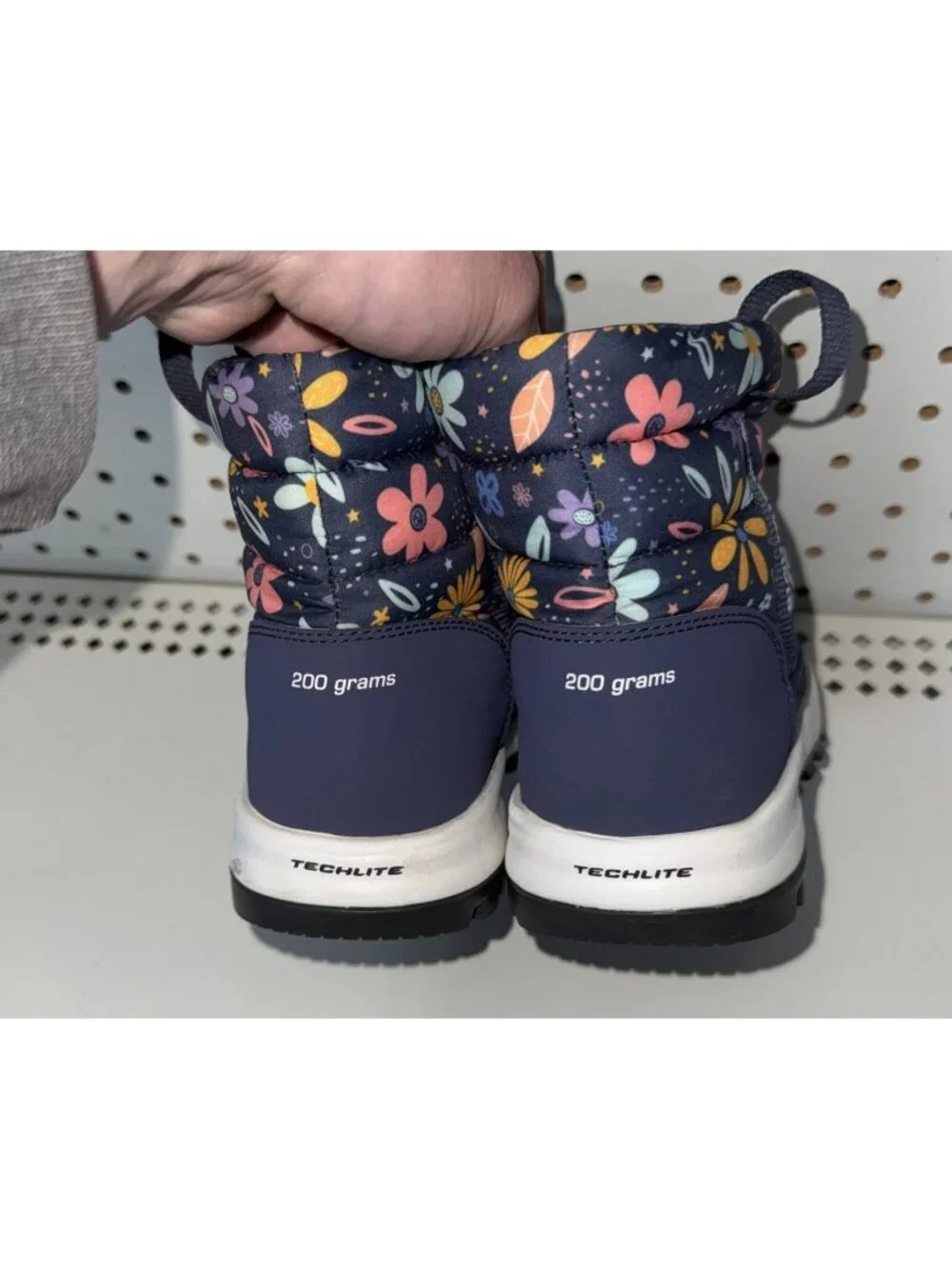 Columbia Snowtrot Mid Girls Youth Insulated Winter Snow Boots Size 3 Floral
